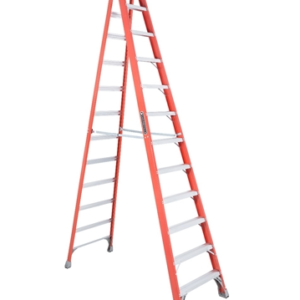 Louisville FS1500 Fiberglass Step Ladder / A-Type Ladder (300 lbs - Orange)