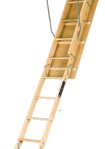 Louisville L254P Wood Attic Ladder "Premium" 250 lbs