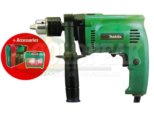 Makita MT M814KSP Hammer/ Impact Drill with Accessories