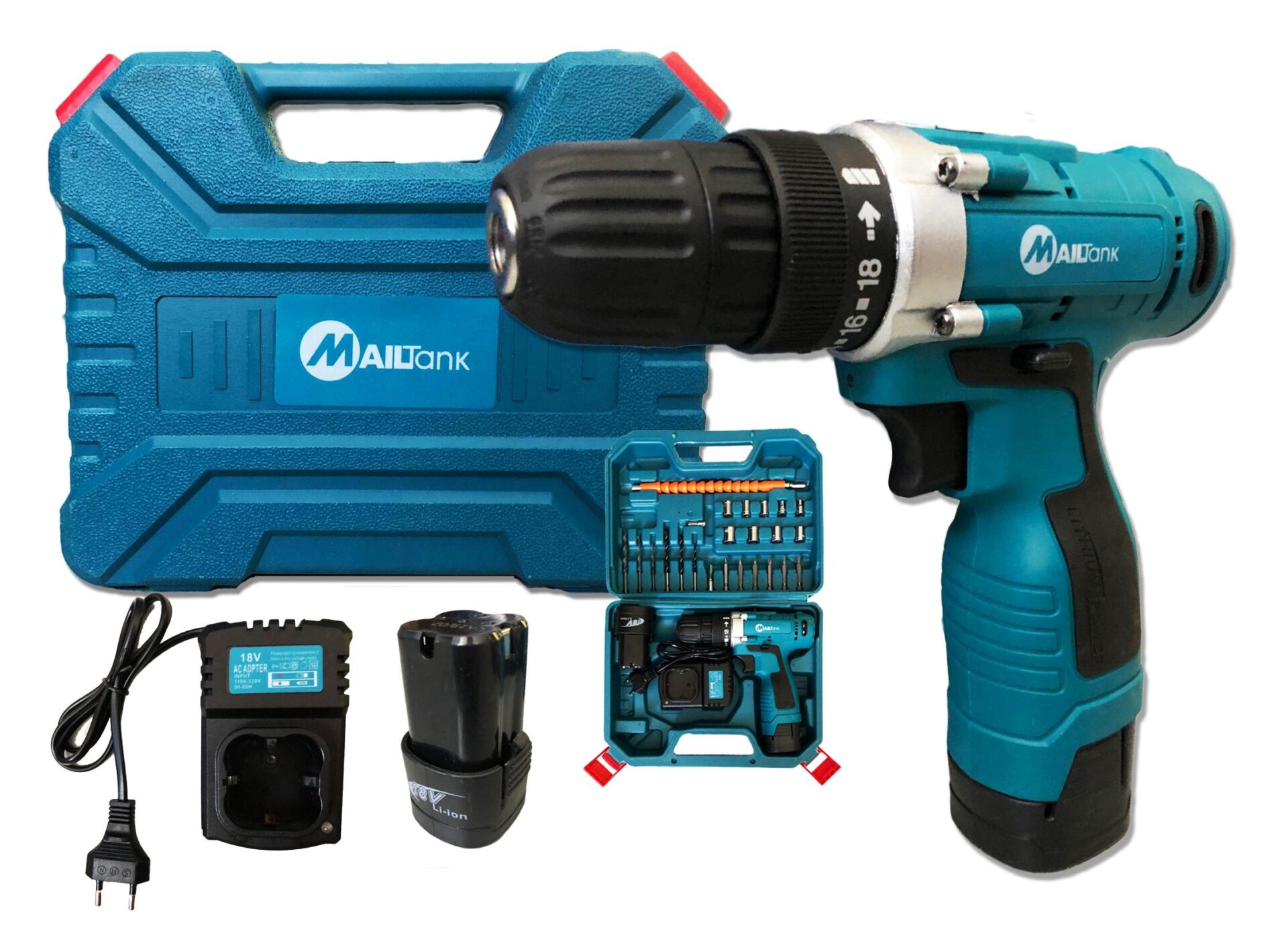 Mailtank SH189 18V Cordless Drill Kit Set Buy Here