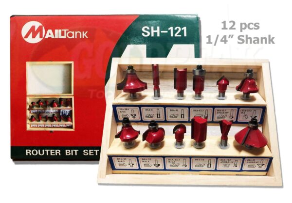 Mailtank SH-121 Router Bit Set (12pcs)