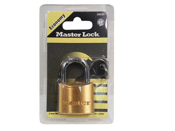 MasterLock ECO Solid Brass Padlock Short Shackle