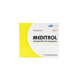 Mega Meditrol (Calcitrol 0.25 micrograms) 30 Capsules