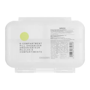 Miniso 6-Compartment Pill Organizer