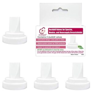 Nenesupply 4 pc Compatible Duckbill Valves for Spectra S1 Spectra S2 and Medela Pump in Style