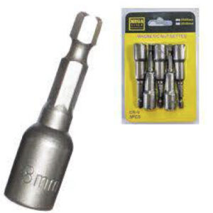 Megatools NUTSET65 Magnetic Nut Setter / Tekscrew Adapter 8x65mm