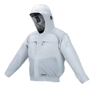 Makita DFJ407Z Cordless Fan Jacket, Titanium-coated Polyester w/ hood (LXT-CXT) [Bare]