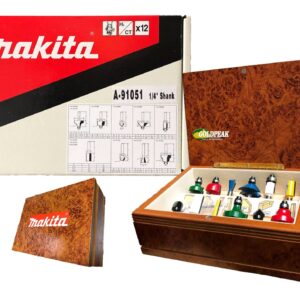 Makita Router Bit Set (A-91051) 12pcs