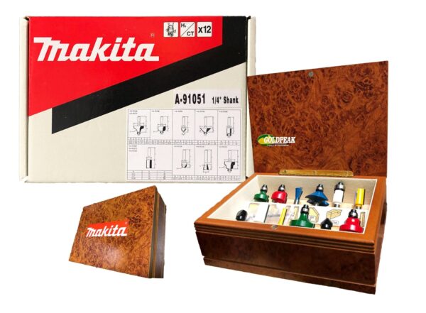Makita Router Bit Set (A-91051) 12pcs