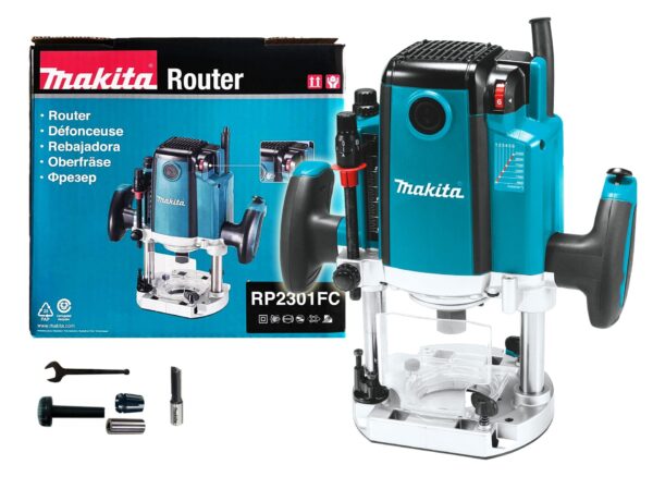 Makita RP2301FC Plunge Router (Variable Speed) [1/4&1/2"] 2,100W