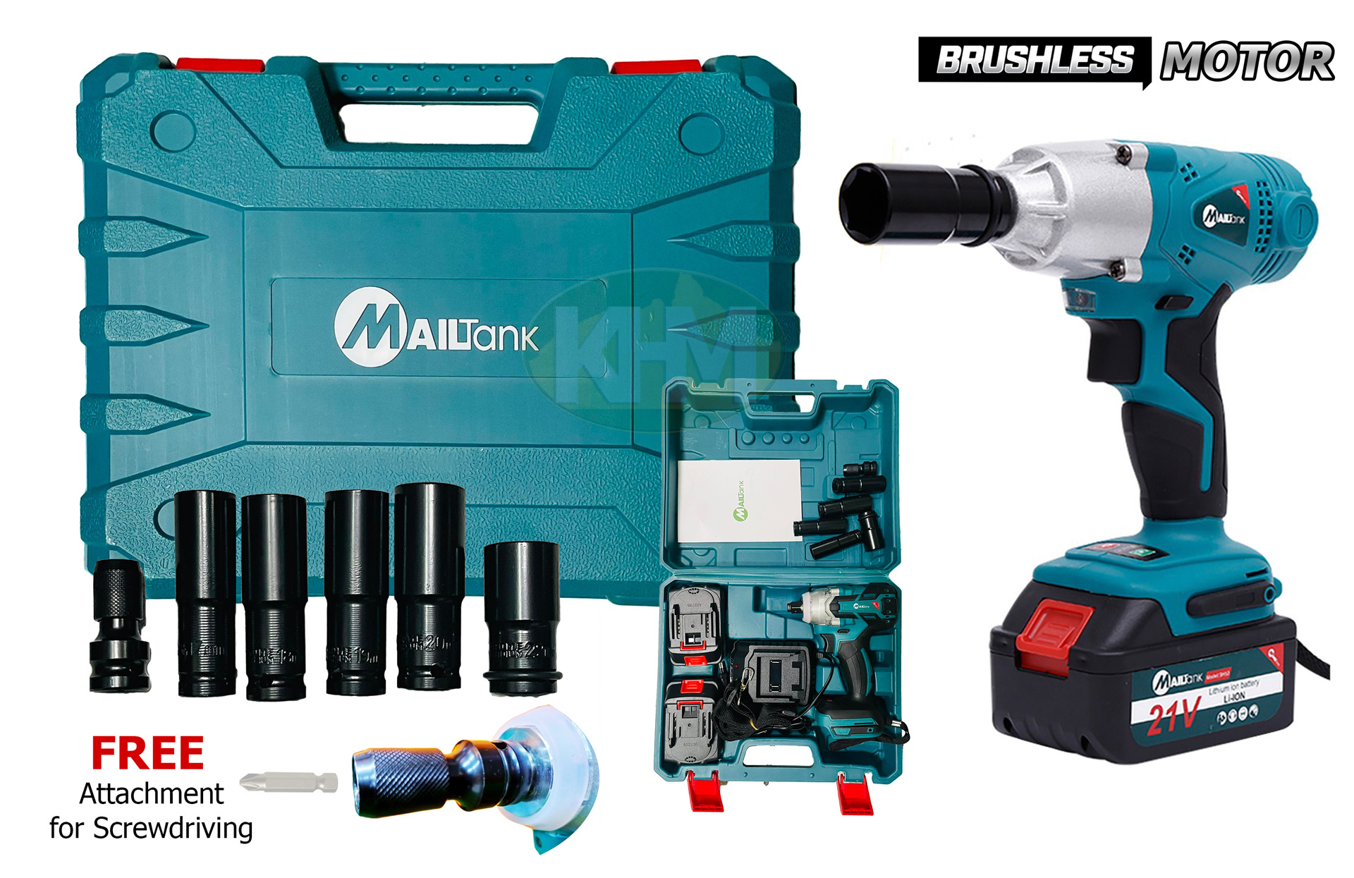 Mailtank SH363 21V Cordless Impact Wrench 1 2