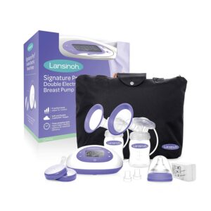 Lansinoh Signature Pro Double Portable Electric Breast Pump with LCD Screen