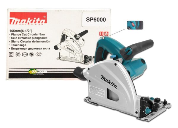 Makita SP6000 Plunge Cut Circular Saw / Tracksaw 1,300W