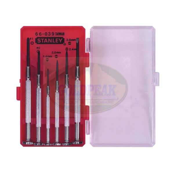 Stanley 66-039 Precision Screwdriver Set Red Case