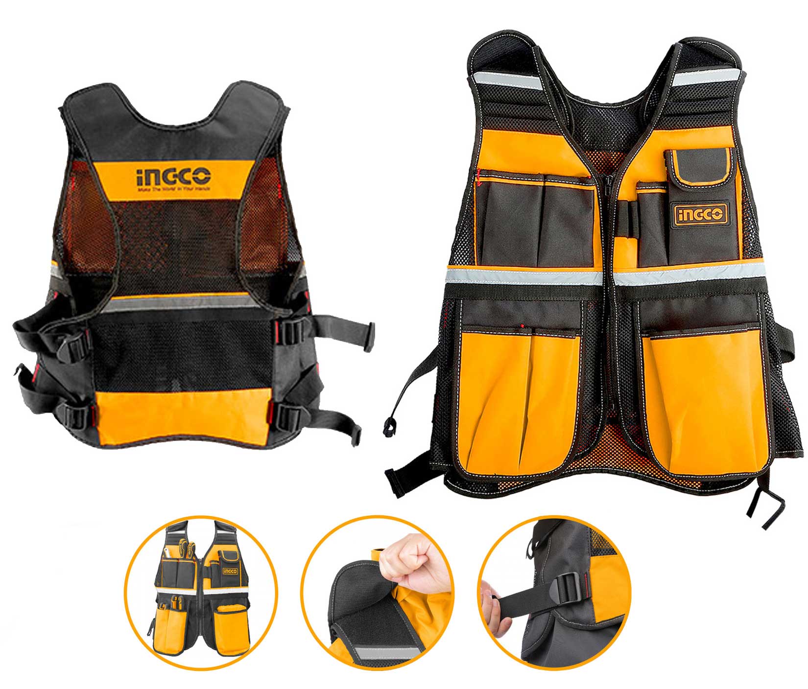 Ingco HTVT0901 Tool Vest - Buy Here - Allschoolabs Online Shopping
