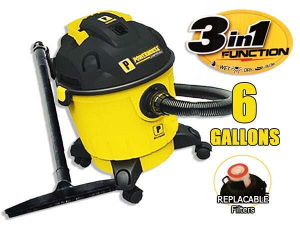 Powerhouse PH08-6 GAL Wet & Dry Vacuum Cleaner