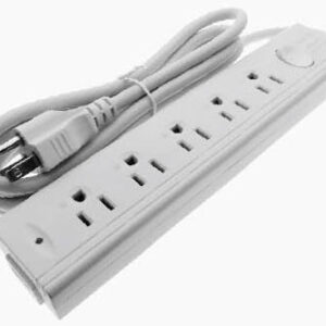 Omni WEM-050-PK Extension Cord Set with Magnet & Switch 5-Gang 2500W 15A 125V