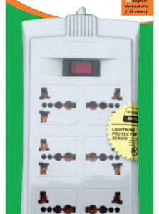 Omni WEU-106-PK Universal Outlet Extension Cord 6 Gang with Switch
