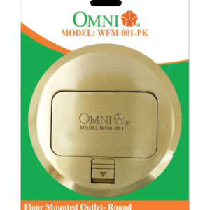 Omni WFM-001 Floor Mounted Outlet Round 16A 250V - Duplex Outlet