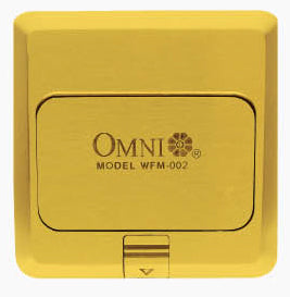 Omni WFM-002 Floor Mounted Outlet Square 16A 25V - Duplex Outlet