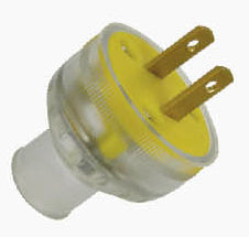 Omni WHR-102 Heavy Duty Rubber Plug 10A 25V (Transparent)