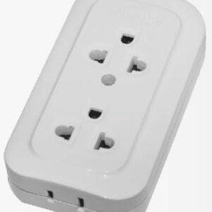 Omni WSG-002 Surface Convenience Outlet with Ground 2-Gang 10A 250V