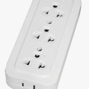 Omni WSG-003 Surface Convenience Outlet with Ground 3-Gang 10A 250V