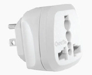 Omni WUA-003 Universal Adapter with Ground 15A 125V