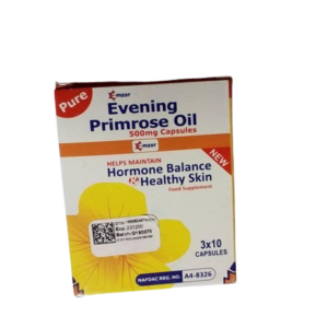 Emzor Pure Evening Primrose Oil 500mg, 3 x 10 Capsules