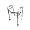 Folding walking frame with wheel