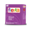 FIESTA RIBBED CONDOM ( A pack of 3 condoms)