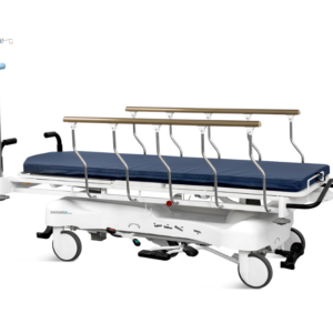 HYDRAULIC ADJUSTABLE HEIGHT PATIENT TROLLEY with TR and RTR (SHIPPED  FROM ABROAD)