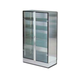 GLASS-INOX CABINET (SHIPPED FROM ABROAD)