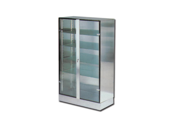 GLASS-INOX CABINET (SHIPPED FROM ABROAD)