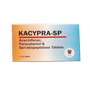 Kacypra-SP Aceclofenac Paracetamol & Serratiopeptidase