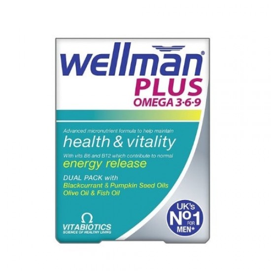 Vitabiotics Wellman Plus Omega 3-6-9