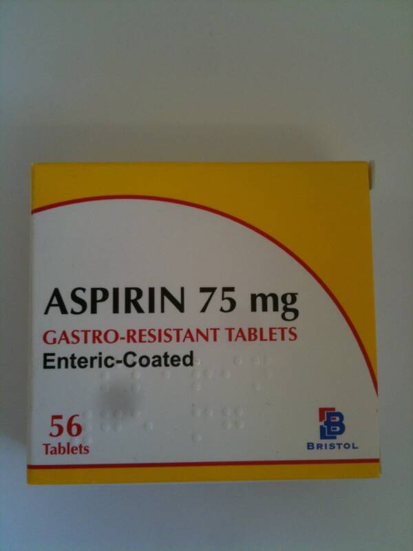 ASPIRIN 75MG E/C*56TAB(BRISTOL)