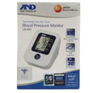 A&D B/PRESSURE MONITOR ADULT UA-651