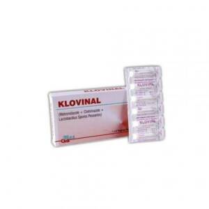 Klovinal Vaginal Pessaries (Metronidazole + Clotrimazole +Lactobacillus Spores Pessaries)