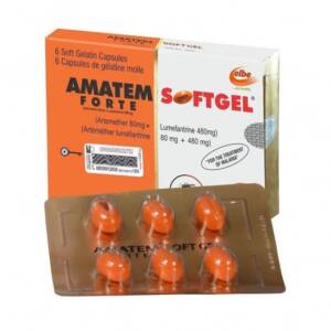 Amatem Softgel forte 80/480 (Artemether/Lumefantrine) 6 Tablets