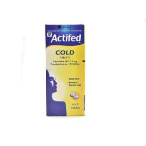 ACTIFED COLD TAB*12 (NIG.)