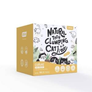 Cature Milk Tea Cat Tofu Litter 3 Individual Vacuumed Bags Total 18 LB Value Package