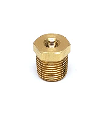 Adapter, 1/2NPT male to 1/8NPT female hand-tight quick connector - available on request