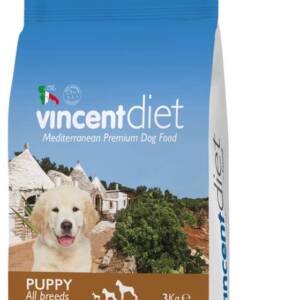 Vincent diet Mediterranean Premium Puppy Dry Food Chicken- 3kg