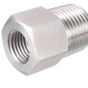 Adapter, 1/2NPT male to M14X1.5 female hand-tight quick connector - available on request