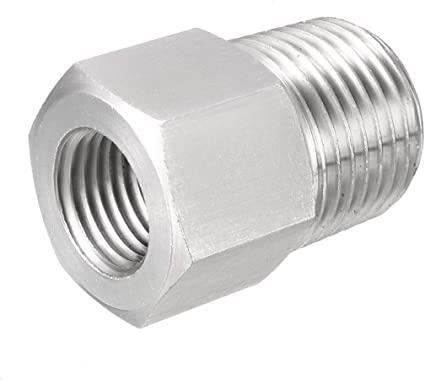 Adapter, 1/2NPT male to M14X1.5 female hand-tight quick connector - available on request