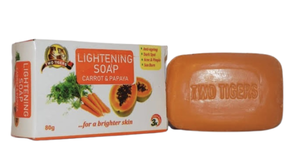 Two Tigers Lightening Soap Carrot And Papaya