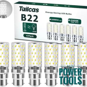B22 LED BAYONET LIGHT BULBS COOL WHITE 12w ? Pack of 6