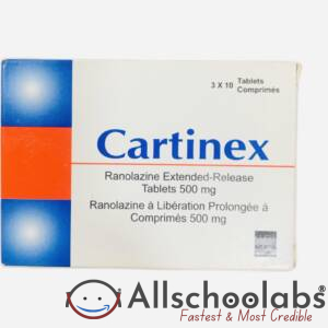 Cartinex 500 Mg (Ranolazine) Tablet