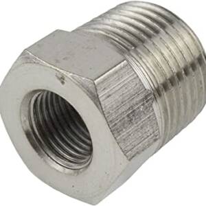 Adapter, 1/2BSP male to 1/4BSP female hand-tight quick connector - available on request
